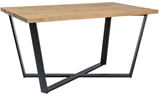 Show details for Dining table Signal Meble Bernardo Dab / Black, 1500x780x900 mm