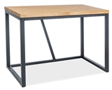 Show details for Pusdienu galds Signal Furniture Desk Oak Black, 1100x600x750 mm