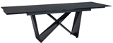 Show details for Dining table Signal Meble Cavalli I Black Matte, 1600x750x900 mm