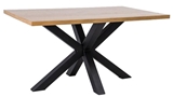 Show details for Dining table Signal Meble Cross Oak / Black, 1500x900x770 mm