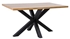 Picture of Dining table Signal Meble Cross Oak / Black, 1500x900x770 mm