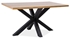 Picture of Dining table Signal Meble Cross Oak Black, 1500x900x770 mm