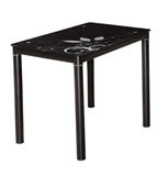 Show details for Dining table Signal Meble Damar Black, 600x800x750 mm