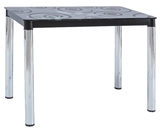 Show details for Dining table Signal Meble Damar II Black, 1000x600x750 mm