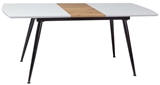 Show details for Dining table Signal Meble Davos White / Oak / Black, 1400x800x750 mm