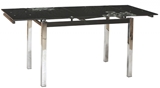 Show details for Dining table Signal Meble GD-017 Black, 1100 - 1700x740x750 mm