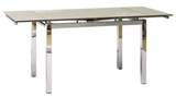 Show details for Dining table Signal Meble GD-017 Dark Beige, 1100 - 1700x740x750 mm