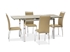 Picture of Dining table Signal Meble GD-017 Dark Beige, 1100 - 1700x740x750 mm