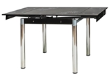 Show details for Dining table Signal Meble GD-082 Black, 800 - 1310x800x750 mm