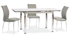 Picture of Dining table Signal Meble GD018 Gray, 1100 - 1700x740x750 mm