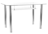 Show details for Dining table Signal Meble Hektor Transparent, 1200x700x750 mm