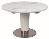 Show details for Dining table Signal Meble Helios White Matt, 1600x1200x760 mm