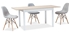 Picture of Dining table Signal Meble Horacy Oak / White Matt, 1000x600x750 mm