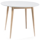 Show details for Dining table Signal Meble Larson White / Oak, 900x900x750 mm