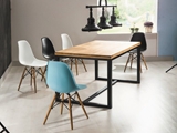 Show details for Dining table Signal Meble Loras A Oak / Black, 1500x900x750 mm