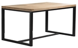 Show details for Dining table Signal Meble Loras A Oak / Black, 1800x750x900 mm