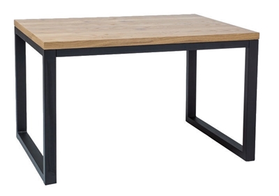 Picture of Dining table Signal Meble Loras II Oak / Black, 1200x800x770 mm