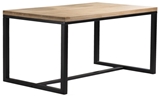 Show details for Dining table Signal Meble Loras Oak / Black, 1200x770x800 mm