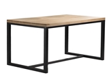 Show details for Dining table Signal Meble Loras Oak / Black, 1800x900x750 mm