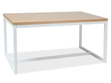 Show details for Dining table Signal Meble Loras Oak / White, 1200x800x770 mm