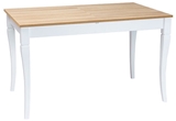 Show details for Dining table Signal Meble Ludwik Oak / White, 1250x750x750 mm