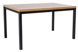 Show details for Dining table Signal Meble Normano Oak / Black, 1200x800x770 mm