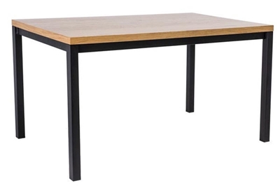 Picture of Dining table Signal Meble Normano Oak Black, 1800x900x770 mm