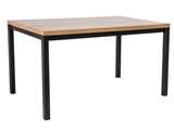 Show details for Dining table Signal Meble Normano Oak / Black, 1800x900x770 mm