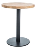 Show details for Dining table Signal Meble Puro II Oak Black, 600x600x760 mm