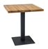 Picture of Dining table Signal Meble Puro Oak / Black, 600x600x760 mm