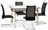 Picture of Dining table Signal Meble Rodi Black / Chrome, 1200x800x750 mm