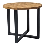 Show details for Dining table Signal Meble Rolf Oak / Black, 900x900x780 mm