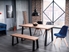 Picture of Dining table Signal Meble Ronaldo Oak / Black, 1500x900x750 mm