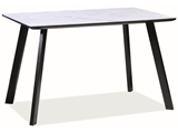 Show details for Dining table Signal Meble Samuel White / Black, 1200x800x750 mm