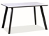 Picture of Dining table Signal Meble Samuel White / Black, 1200x800x750 mm