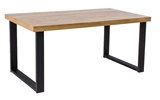 Show details for Dining table Signal Meble Umberto Oak / Black, 1200x800x780 mm