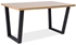 Picture of Dining table Signal Meble Valentino Oak / Black, 1200x900x750 mm