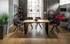 Picture of Dining table Signal Meble Valentino Oak / Black, 1200x900x750 mm