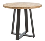 Show details for Dining table Signal Meble Vasco Oak / Black, 800x800x780 mm