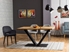 Picture of Dining table Signal Meble Vector Oak / Black, 1500x900x780 mm