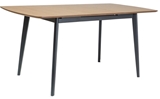 Show details for Dining table Signal Meble Vitro II Oak / Graphite, 1200x750x800 mm