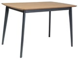 Show details for Dining table Signal Meble Vitro Oak / Graphite, 1200x750x750 mm