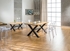 Picture of Dining table Signal Meble Xaviero Oak / Black, 1500x900x770 mm