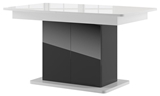 Show details for Dining table Szynaka Meble Star 03 White Black, 1400x850x770 mm