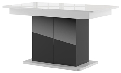 Picture of Dining table Szynaka Meble Star 03 White Black, 1400x850x770 mm