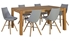 Picture of Dining set Home4you Chicago / Seiko Oak / Light Gray