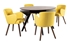 Picture of Dining set Home4you Eleanor Yellow / Walnut