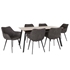 Picture of Dining set Home4you Helena / Naomi Oak / Dark Gray