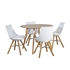 Picture of Dining set Home4you Helena / Seiko Light White / Oak
