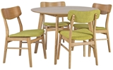 Show details for Dining set Home4you Jaxton Oak / Green / Gray